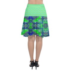 Chiffon Wrap Front Skirt 