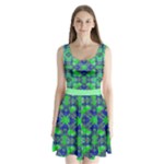 Carnatial Frequencee Split Back Mini Dress 