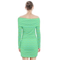 Long Sleeve Off Shoulder Dress 