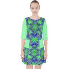 Quarter Sleeve Pocket Dress 