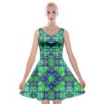 Carnatial Frequencee Velvet Skater Dress