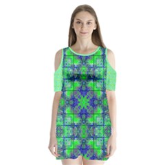 Carnatial Frequencee Shoulder Cutout Velvet One Piece from ArtsNow.com