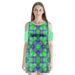Carnatial Frequencee Shoulder Cutout Velvet One Piece
