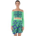 Carnatial Frequencee Off Shoulder Top with Skirt Set