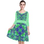 Carnatial Frequencee Quarter Sleeve Waist Band Dress