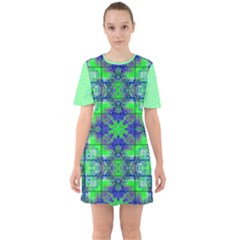 Sixties Short Sleeve Mini Dress 