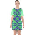 Carnatial Frequencee Sixties Short Sleeve Mini Dress