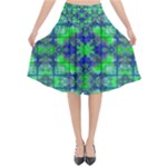 Carnatial Frequencee Flared Midi Skirt
