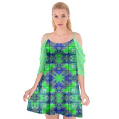 Cutout Spaghetti Strap Chiffon Dress 