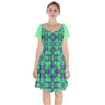 Carnatial Frequencee Short Sleeve Bardot Dress