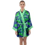 Carnatial Frequencee Long Sleeve Satin Kimono