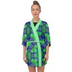 Carnatial Frequencee Half Sleeve Chiffon Kimono