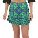 Carnatial Frequencee Fishtail Mini Chiffon Skirt
