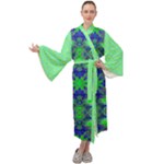 Carnatial Frequencee Maxi Velour Kimono