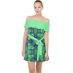 Off Shoulder Chiffon Dress 