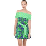 Carnatial Frequencee Off Shoulder Chiffon Dress