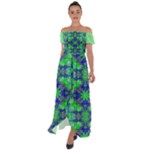Carnatial Frequencee Off Shoulder Open Front Chiffon Dress