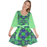 Carnatial Frequencee Velour Kimono Dress