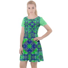 Cap Sleeve Velour Dress  