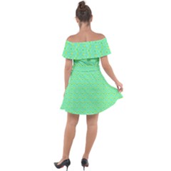 Off Shoulder Velour Dress 