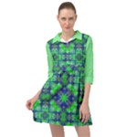 Carnatial Frequencee Mini Skater Shirt Dress