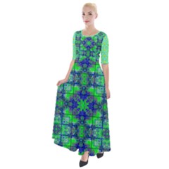 Half Sleeves Maxi Dress 