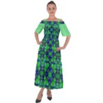 Carnatial Frequencee Shoulder Straps Boho Maxi Dress 