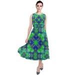 Carnatial Frequencee Round Neck Boho Dress