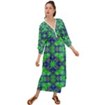 Carnatial Frequencee Grecian Style  Maxi Dress