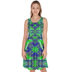 Knee Length Skater Dress With Pockets 
