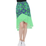 Carnatial Frequencee Frill Hi Low Chiffon Skirt