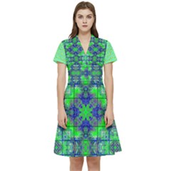 Short Sleeve Waist Detail Dress 