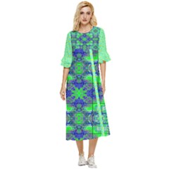 Double Cuff Midi Dress 