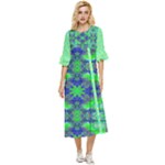 Carnatial Frequencee Double Cuff Midi Dress