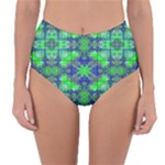 Carnatial Frequencee Reversible High-Waist Bikini Bottoms