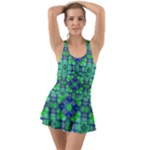 Carnatial Frequencee Ruffle Top Dress Swimsuit