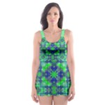 Carnatial Frequencee Skater Dress Swimsuit
