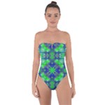 Carnatial Frequencee Tie Back One Piece Swimsuit