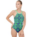 Carnatial Frequencee High Neck One Piece Swimsuit