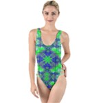 Carnatial Frequencee High Leg Strappy Swimsuit