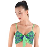 Carnatial Frequencee Woven Tie Front Bralet