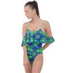 Carnatial Frequencee Drape Piece Swimsuit