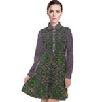 Cii (2) Idunno Long Sleeve Chiffon Shirt Dress
