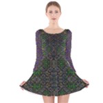 Cii (2) Idunno Long Sleeve Velvet Skater Dress