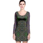 Cii (2) Idunno Long Sleeve Velvet Bodycon Dress