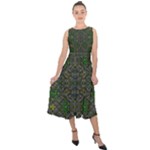 Cii (2) Idunno Midi Tie-Back Chiffon Dress