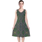 Cii (2) Idunno V-Neck Midi Sleeveless Dress 