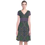 Cii (2) Idunno Short Sleeve Front Wrap Dress