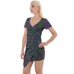 Cii (2) Idunno Short Sleeve Asymmetric Mini Dress