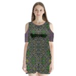 Cii (2) Idunno Shoulder Cutout Velvet One Piece